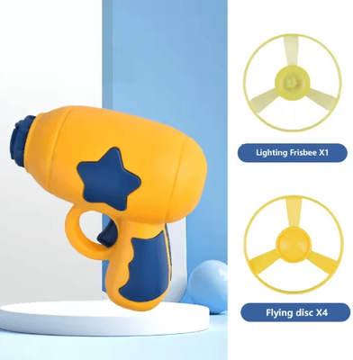 Inspire Picks Flying Disc Launcher Cat Toy Interactive Cat Toy For Chasing Hunting & Active Play 2 yellow