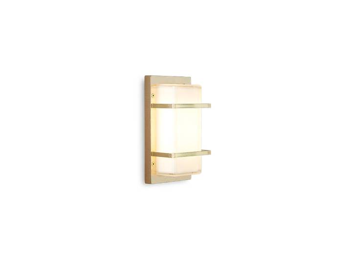 Wandlamp buiten Ice Cubic, dimbaar, messing / goud, Messing