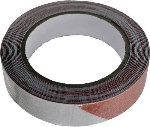 TOOLCRAFT ANST255M-RW Warnklebeband ANST255M-RW Rot, Weiß (L x B) 5m x 25mm 1St.