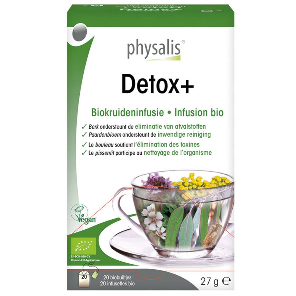 Physalis Detox+ Bio Kruideninfusie ok Nlfr 27 g Filterbeutel