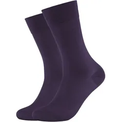 2er Pack camano Soft Mercerised Business Crew Socken Herren 4985 - nightshade 43-46