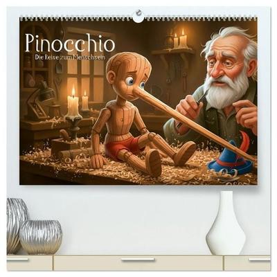 Pinocchio – Die Reise zum Menschsein (hochwertiger Premium Wandkalender 2027 DIN A2 quer), Kunstdruck in Hochglanz