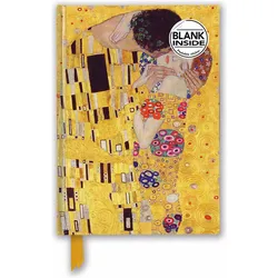 Flame Tree, Heft + Block, Gustav Klimt: The Kiss (Blank Journal) (A5, Blanko, Harter Einband)