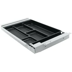 TecLines, Zubehör Büromöbel, TUS003A ausziehbare Unterbau Schublade S, silber