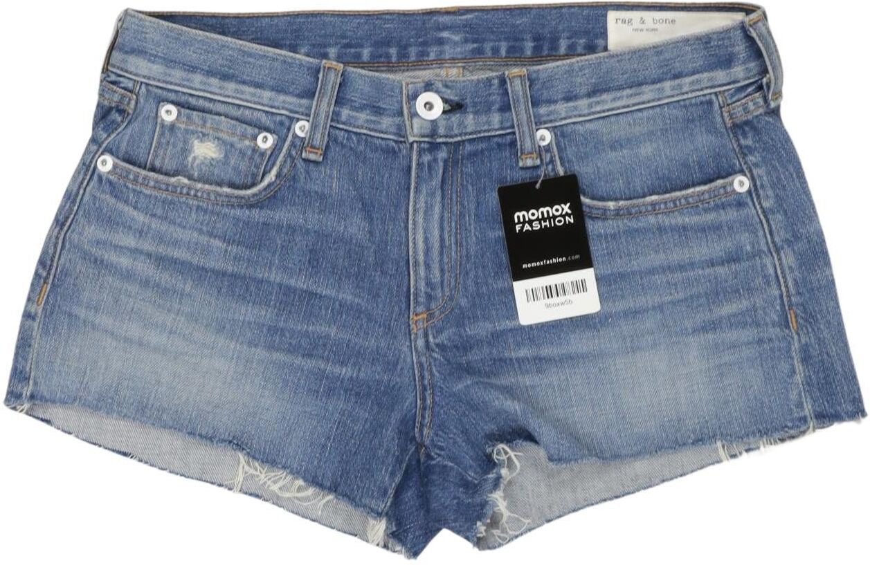 rag & bone Damen Shorts, Blau, Gr. W25, Elasthan / kein / Etikett - Second Hand