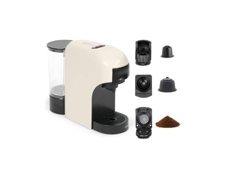 Livoo - 4-in-1-Kaffeemaschine mit mehreren Kapseln DOD217C – 1400 W, 20 bar, 7 Lautstärkestufen, Nespresso®*, Dolce Gusto®*, Kaffeepads Typ Senseo** und gemahlener Kaffee