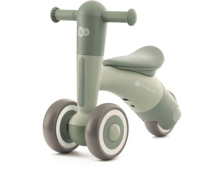 Kinderkraft kk MINIBI Laufrad ab 1 Jahr, Lichte Lauflernrad ohne Pedale, verstellbaren Sattel, Einfach zu reinigen, Wiegt 2,1 kg, Grün
