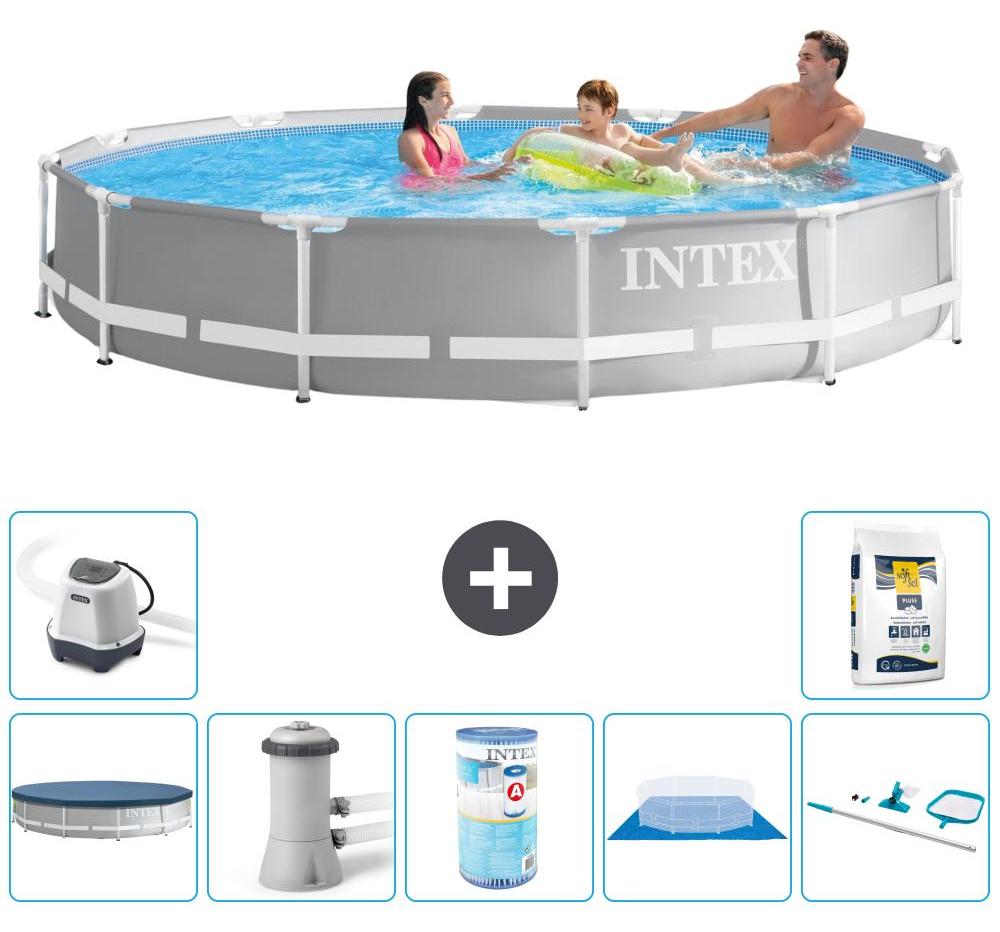 Prism Frame Pool Rund - 366x76 cm - 8-teilig S31925