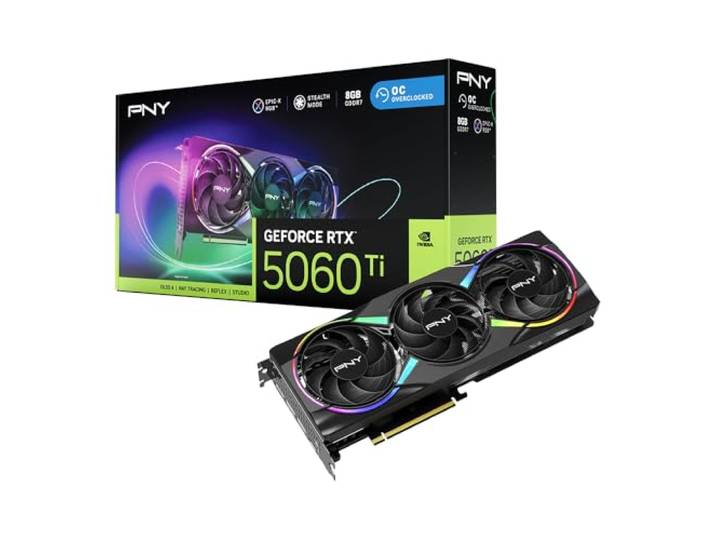 PNY GeForce RTX™ 5060 Ti 8GB ARGB OC Triple Fan Grafische Kaart DLSS 4