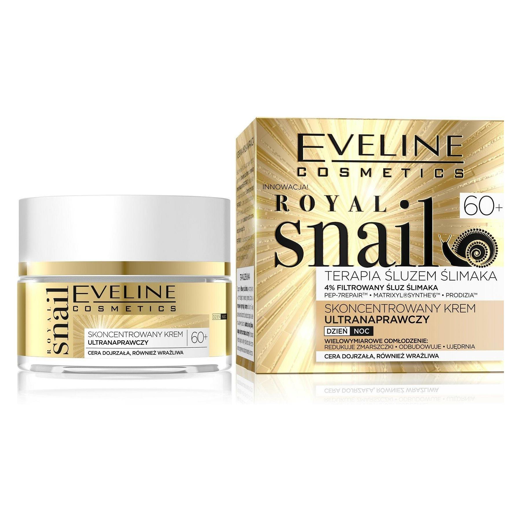 Eveline Royal Snail 60+ day and night face cream with snail mucus 50ml (50 ml, 24h Creme) (PARF135830)