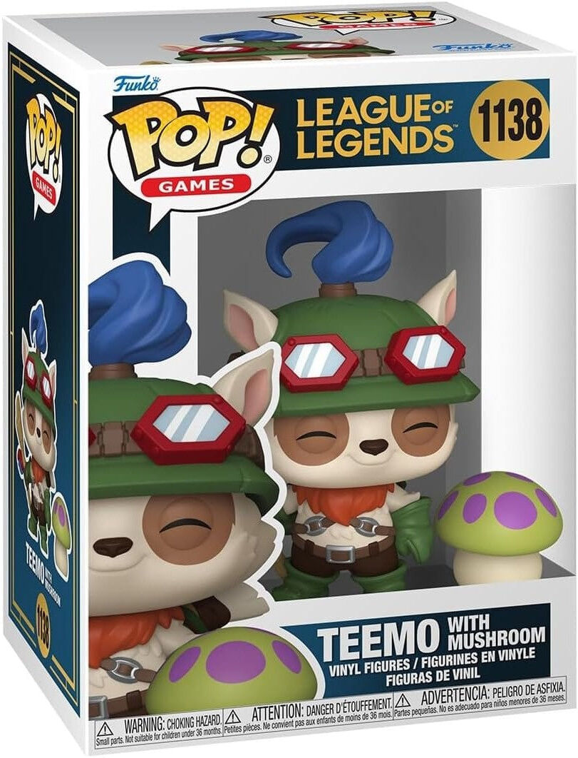 Funko Pop! ; Buddy: League of Legends - Teemo with Shroom, Brand New in Factory Sealed Box, League of Legends Collectible