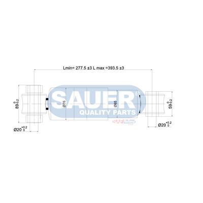 SAUER QUALITY PARTS Stoßdämpfer S3760014000 für Mercedes