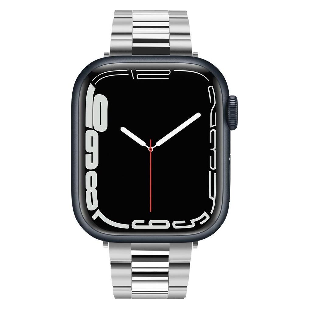 Spigen Modern Fit Band für Apple Watch Series 38, 40, 41 mm - silver (38 mm, 40 mm, 41 mm, Stainless Steel) (061MP25943)