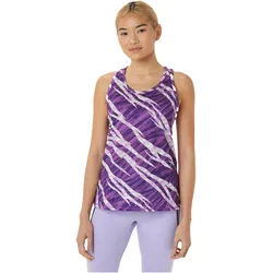 ASICS, Damen, Sportshirt, Wild Camo Tank 2012C380-501 - M (M), Violett, Mehrfarbig
