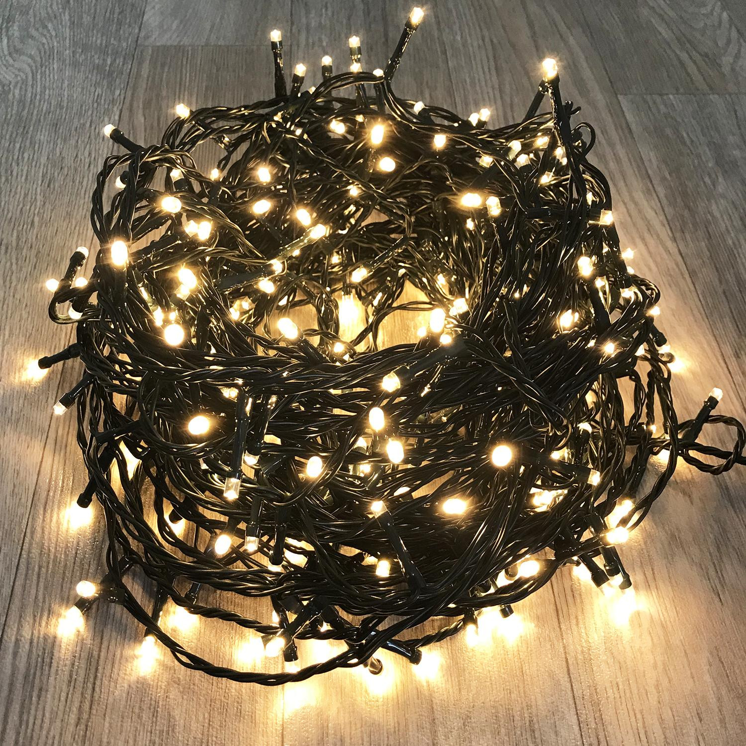 Mojawo LED-lichtketting met 300 lampjes, warm wit kerstverlichting