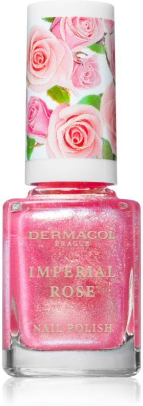 Dermacol Imperial Rose nail polish glittering shade 02 11 ml