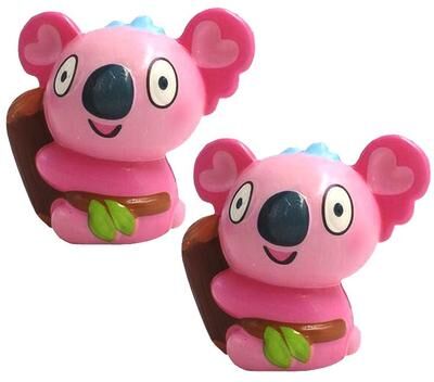 Inspired Deals 2PCS Koala Squishy Toy Slow Rising Stress Relief Decompression Fidget Squeeze Set pink