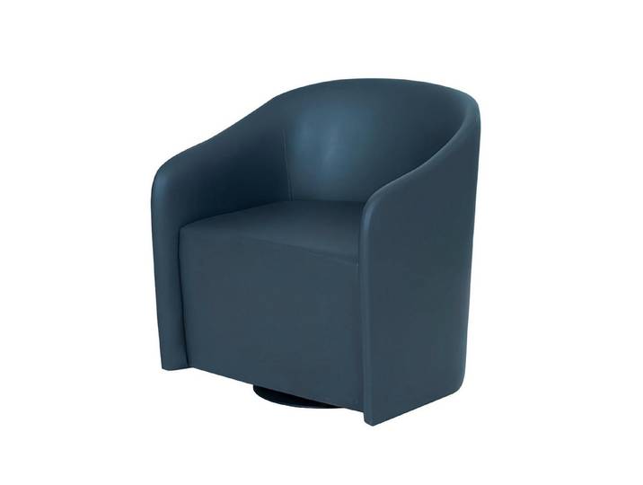 Xlmoebel Sessel Blauer Designer-Einzelsessel aus Stoff mit hohem Komfort (1-St., Sessel), Hergestellt in Europa