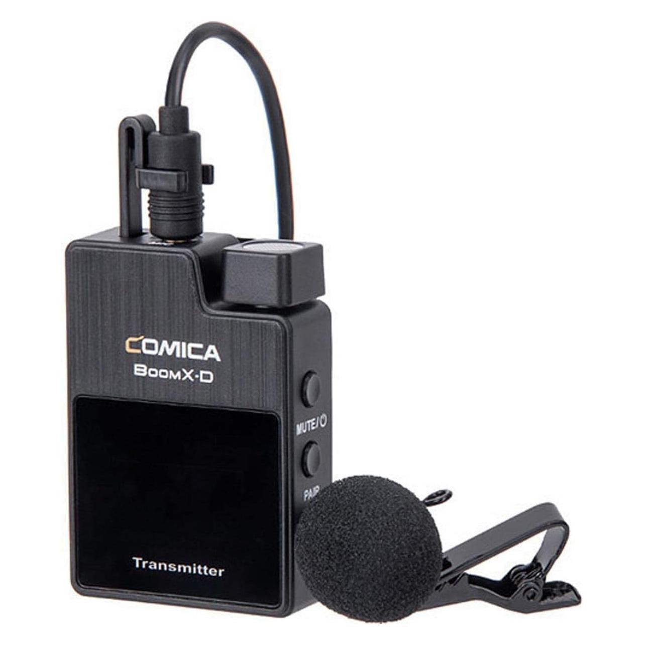 Comica BoomX-D D1 Wireless Mikrofon Kit für Kamera/Smartphone (Neuheit) (BoomX-D D1(B))