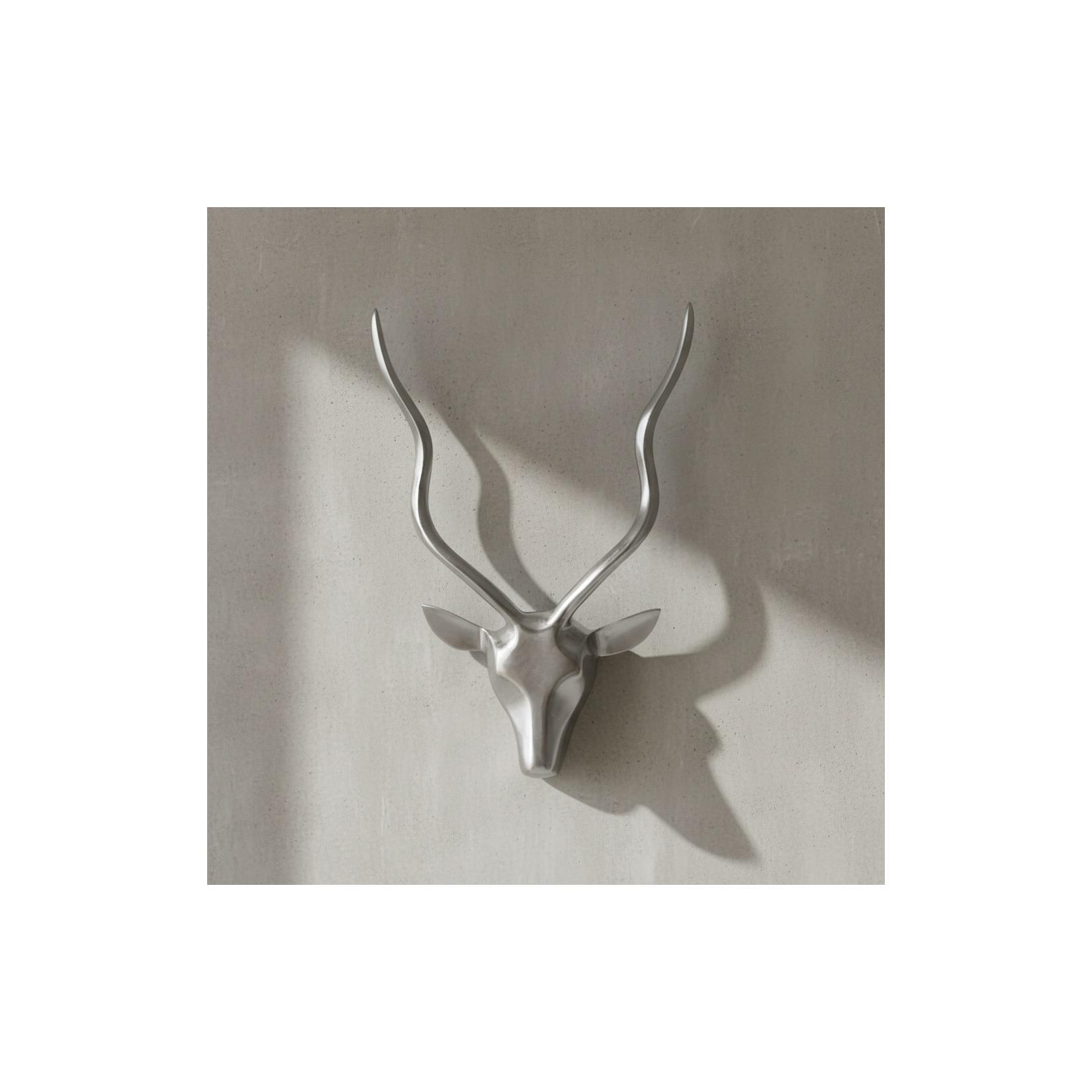 KADIMA DESIGN Aluminium Hirschgeweih Wanddekoration, 33x54x4cm, Modern und Elegant, Handgefertigt