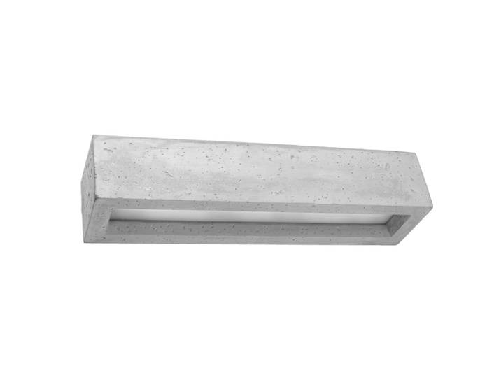 Applique rectangle en béton, gris L: 50cm