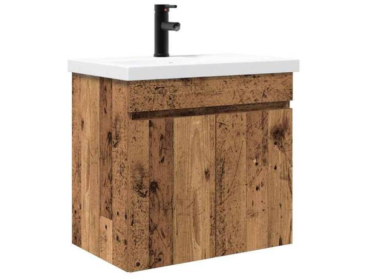 NEW Meuble stockage - vidaxL - Meuble de salle de bain avec robinet Bois ancien - Meuble de rangement 26274