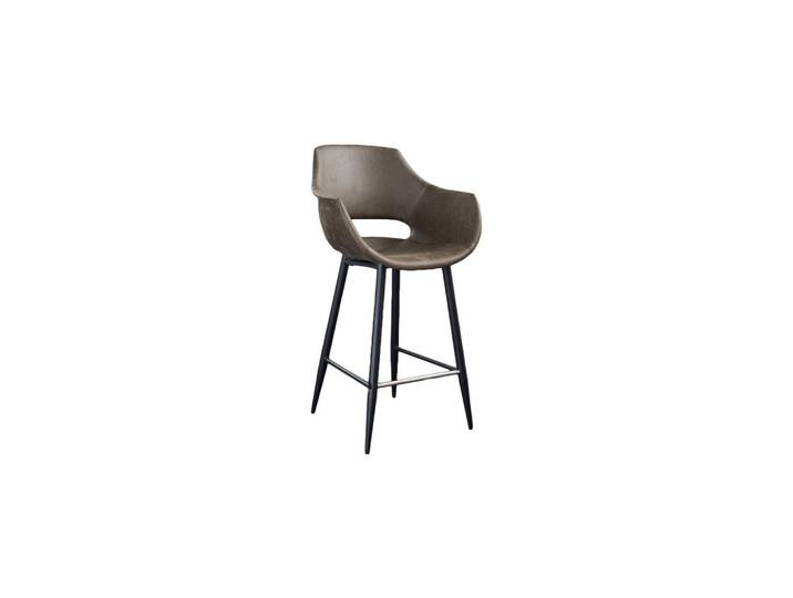 Kawola Barhocker Zaja Grün Microfaser, Olivgrün, 57x114x59 cm, Esszimmer, Barmöbel, Barhocker