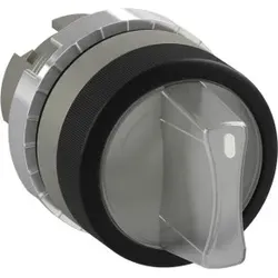 ABB P9MSLZ3I Wahlschalter 3 Positionen, transparent, beleuchtbar, Metall-Reihe 1SFA184638R9108