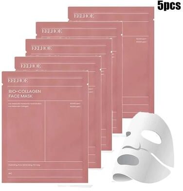 Uplift Picks Bio Collagen Face Mask Overnight Hydrating And Pore Tightening Treatment 5 Pcs Collagen