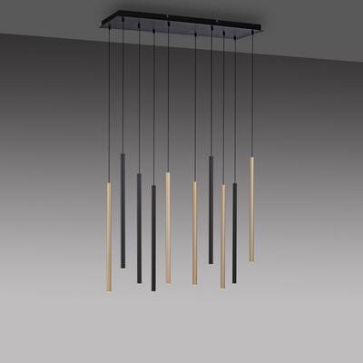PAUL NEUHAUS Pendelleuchte "FLUTE", schwarz, 10, 1 Stk., Leuchten, Pendelleuchte