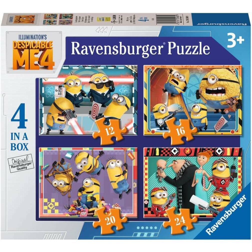 Ravensburger Minions 4 Kinderpuzzel 4-in-1 set