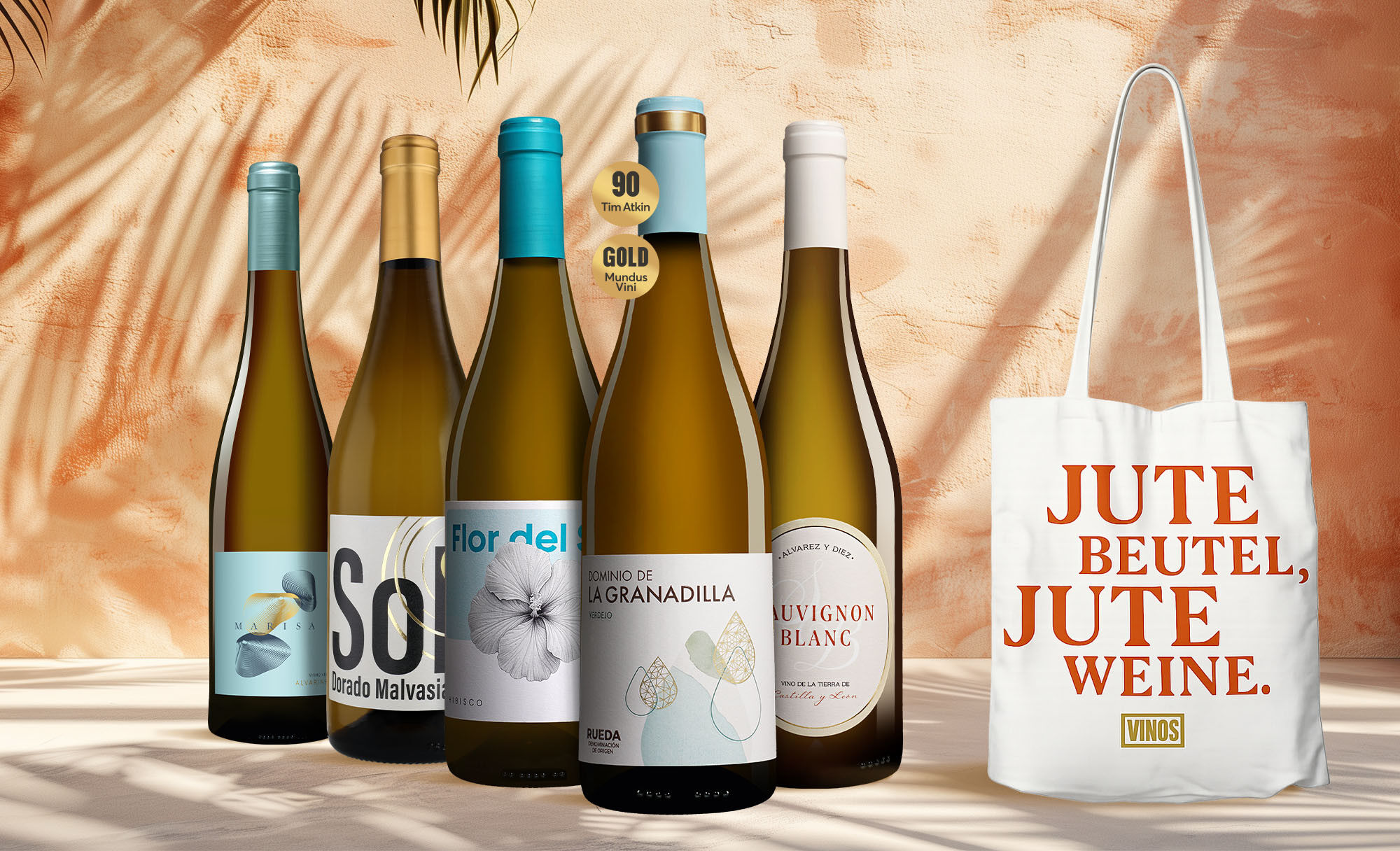 Jute (Weiß)Weine-Paket Weinpaket  aus Spanien
