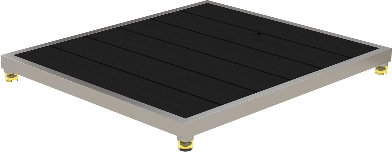 Eichenwald Ideal Edelstahl Eichenwald Modell 70 WPC Plattform für Solarduschen in Anthrazit