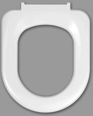 Haro siège WC Stream 520749 blanc, sans couvercle, charnières Inox