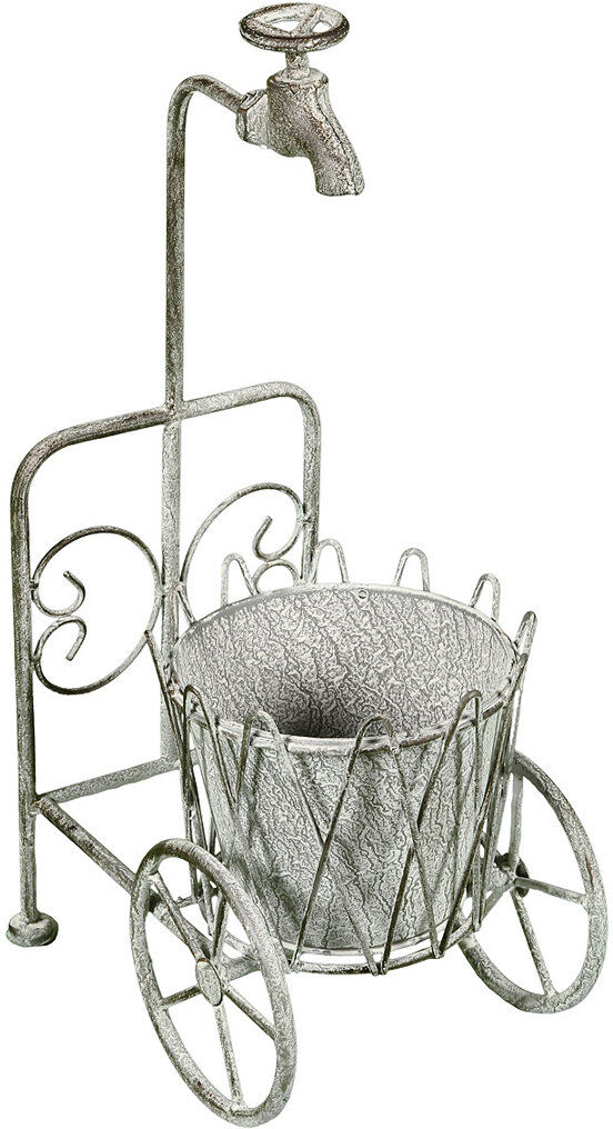 Lily Manor Garnica Metal Weather Resistant Plant Stand 48cm H X 18cm W X 25cm D