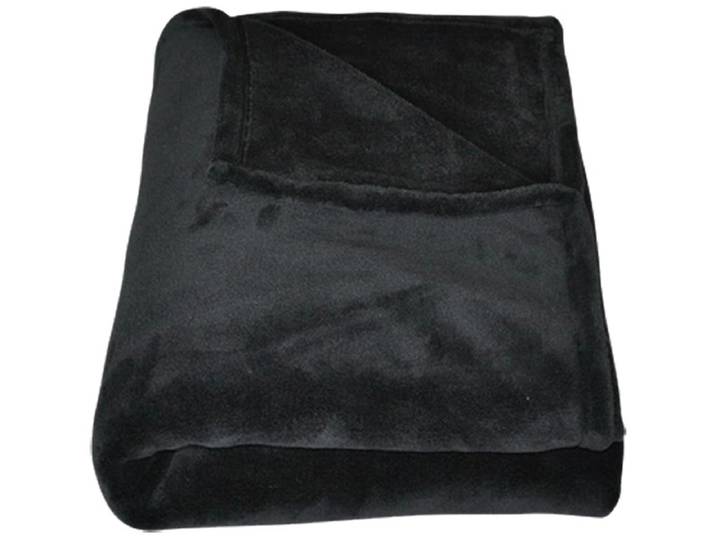 Decke KORAL 150x200cm schwarz unifarben