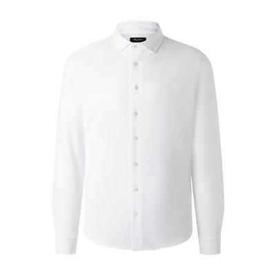 Langarmhemd MAERZ MUENCHEN "Maerz Muenchen 742200 Langarmhemd Herren Bekleidung", Herren, Gr. 45/46, EURO-Größen, weiß, 100% Baumwolle, Hemden