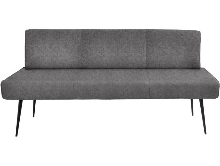 K+W Komfort & Wohnen Giacomo I Polsterbank Metallfüsse in schwarz, wahlweise in der Breite 200cm oder 177cm