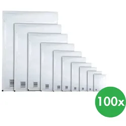 Luftpolstertaschen, weiß, 200x275 mm, 100 Stk.