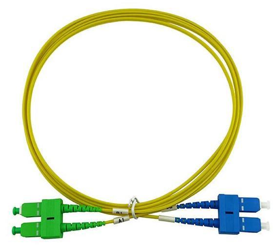 BlueOptics dubbelgeleding glasvezelkabel SC-UPC/SC-APC singlemode, 15 meter