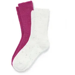 Tchibo - 2 Paar Kuschelsocken mit Effektgarn - Damen - Gr. 35-38 - creme