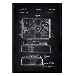 POSTER Ton & Bild Patent 3 A3 Rahmenlos
