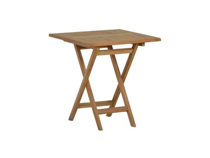 MiaMöbel Teak Gartentisch 70x70cm klappbar Massivholz Teak Modern