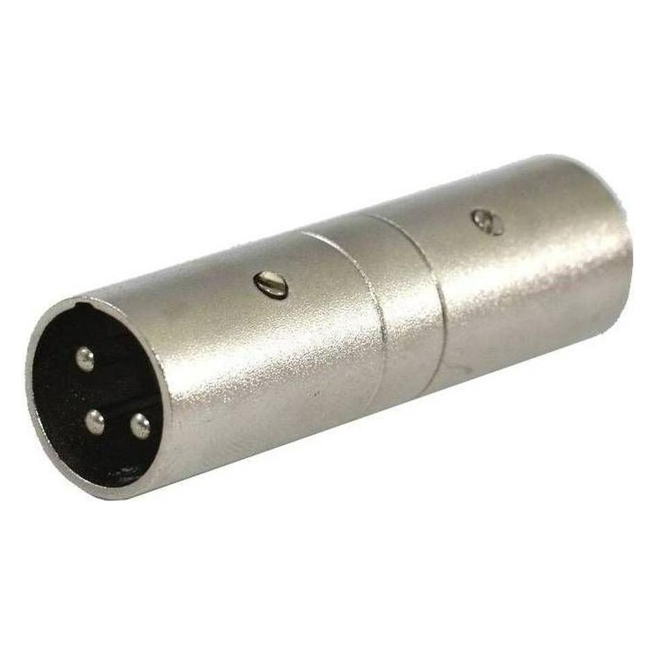 SSQ HA13 SS-1853 Adapter XLR männlich - XLR männlich Chrom (Winkeladapter) (SS-1853)