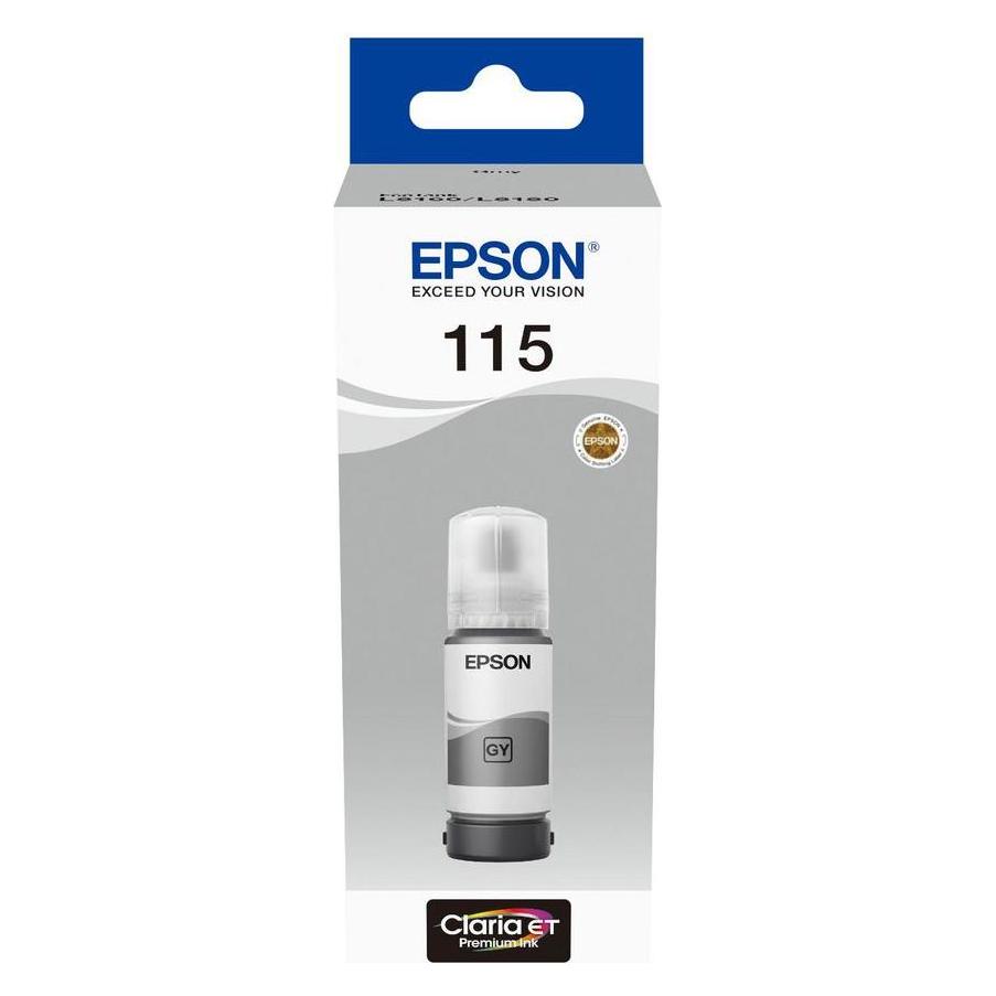 Epson EcoTank 115 - 70 ml - Grau - Original - Nachfülltinte (BK) (C13T07D54A)