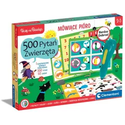 Sprechender Stift 500 Fragen: Tiere Ich lerne beim Spielen Polnische Sprache Clementoni 50781