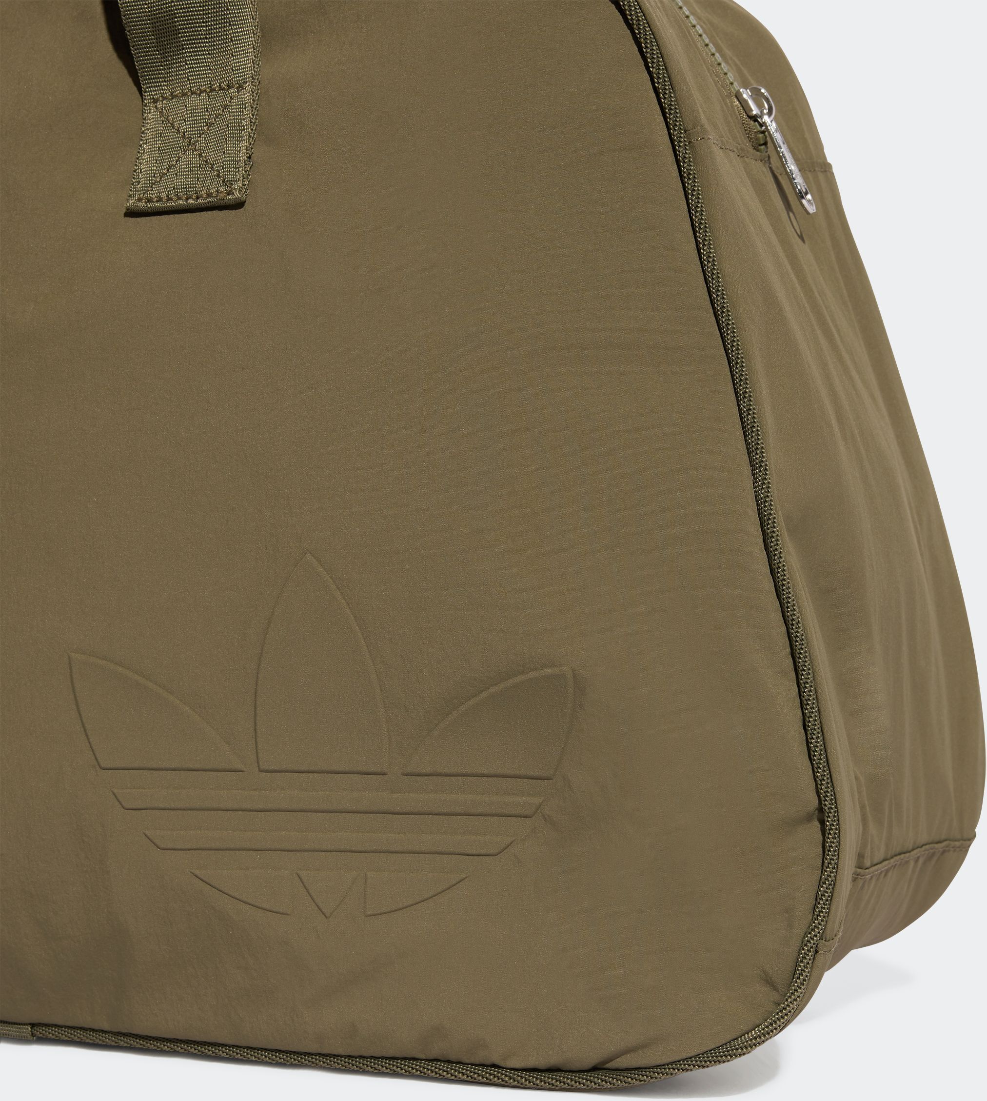 Sporttasche ADIDAS ORIGINALS "BOWLING BAG", Damen, grün (olive strata), Obermaterial: 100% Polyamid, Taschen Sporttasche, Weekender olive strata Einheitsgröße