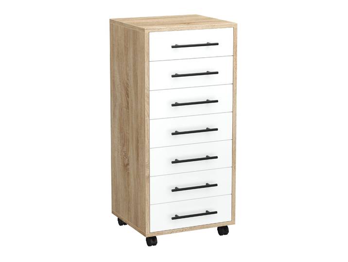 Korpus MARA 7 Schubladen braun/weiss