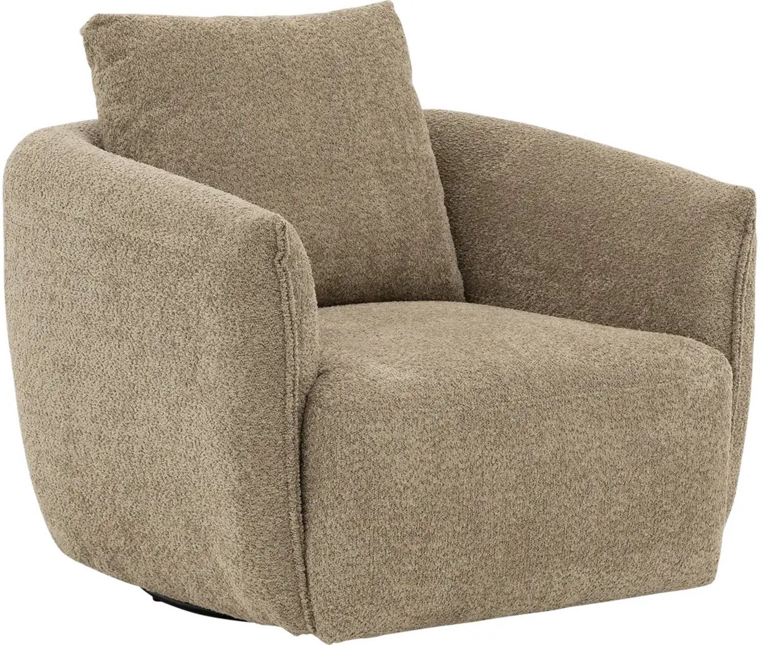 Goossens Fauteuil Fay - Bruin - Stof