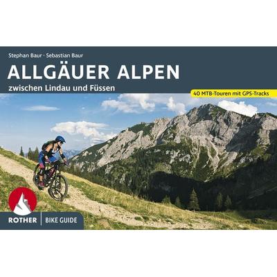 Bike Guide Allgäuer Alpen, Taschenbuch von Stephan Baur,Sebastian Baur, Rother Bergverlag, 978-3-7633-5024-7